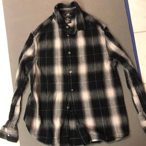 H and M. Kids medium plaid shirt.